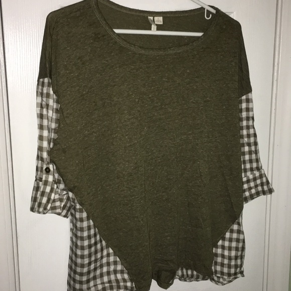 Cato Tops - Brown & White Checked Shirt